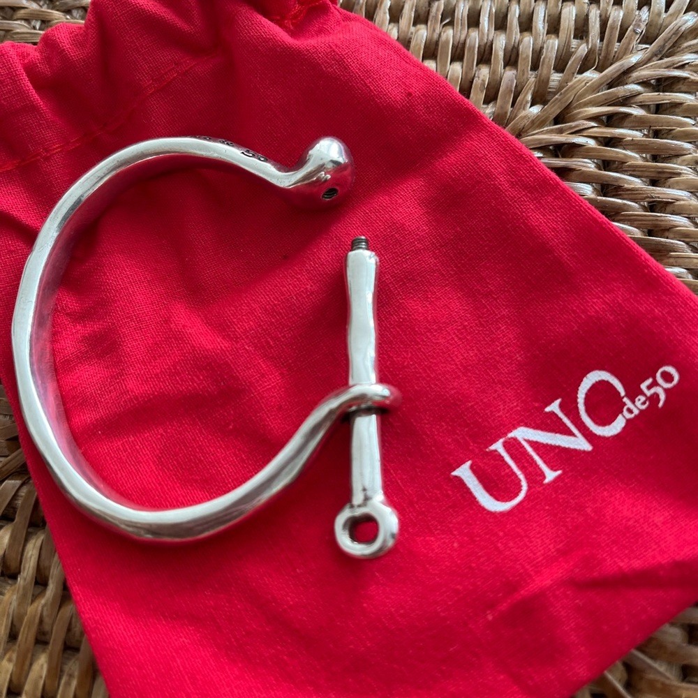 Uno de 50 bracelet. Great for wearing alone or layer with other bracelets.